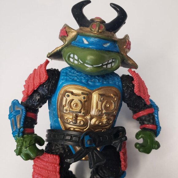 TMNT Ninja Turtles 1990 Sewer Samurai Leo Leonardo Figure - Picture 3 of 13